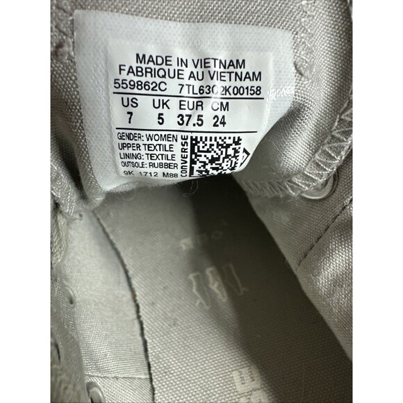 Converse Shoes all star Womens 7 Lift Ripple Low Ox Light Blue Platform sneakers - Picture 10 of 10